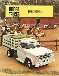 Folleto de ventas de camioneta Dodge Stake Models D100 D200 D300 1968 - Imagen 1 de 1
