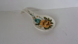 The Pioneer Woman Stoneware China  9"  Ceramic Floral Spoon Rest - Picture 1 of 3