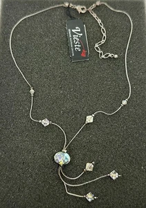 Vieste Genuine Austrian Crystal 17" Necklace Formal Wear Dance Prom NOS - Picture 1 of 3