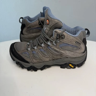 Merrell Moab Mid Impermeable Senderismo Trail Botas Zapatos Gris Azul Mujer 6 Foto 1 de 4