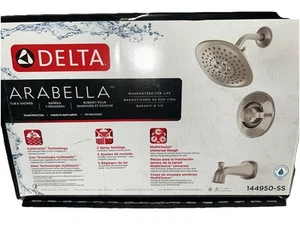 Delta Arabella Badewanne und Dusche Verkleidung Kit 144950-SS, gebürstetes Nickel Finish - Bild 1 von 3