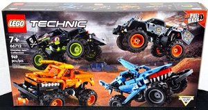 NEW! LEGO TECHNIC 66712 MONSTER JAM COLLECTION / PULL BACK TRUCKS - Picture 1 of 8