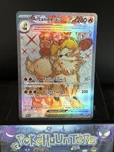 Pokemon Card Arcanine ex 224/198 Scarlet & Violet Full Art Ultra Rare NM - Picture 1 of 2