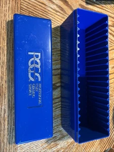 1 PCGS HOLDER BOX-HOLDS 20 SLABBED PCGS GRADED COINS COLOR Blue - Picture 1 of 3