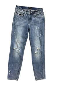 Judy Blue Jeans Damen 9/29 Blau Relaxed Fit Distressed Style J B8273MD - Bild 1 von 19