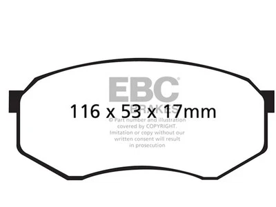 Juego de pastillas de freno delanteras para 95-04 Toyota Tacoma DLX tracción trasera base SR5 S-Runner GM26J6 Foto 1 de 4
