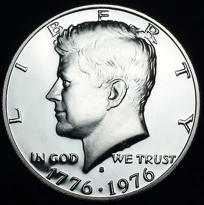 1776 1976 S Kennedy Bicentennial Half Dollar Mint Proof from 1975 US Proof Set - Image 1 of 2
