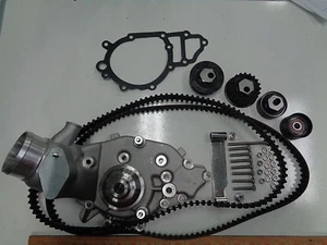 PORSCHE 944 924S WATER PUMP KIT WITH BRAND NEW BELTS AND ROLLERS READ LISTING !! - Picture 1 of 4