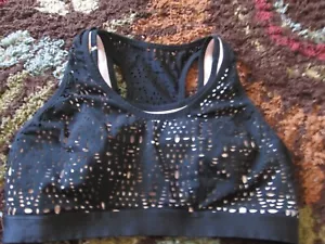 Lane Bryant Livi Active Black/Pink Wirefree Sports Pull On Bra Sz Womens 14 - Picture 1 of 2