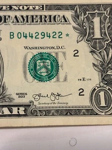 🌟Duplicate 2013 STAR Note (B) Series Serial #New York $1 ERROR! - Picture 1 of 3