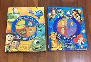 2 Disney CD Bilderbücher mit CDs - Toy Story, Arielle, Aladdin, Pixar, Reime Vintage - Bild 1 von 8