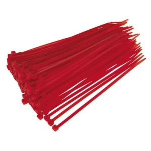 Opaski kablowe Sealey CT20048P100R 200 x 4,8 mm czerwone opakowanie 100 szt. - Zdjęcie 1 z 1