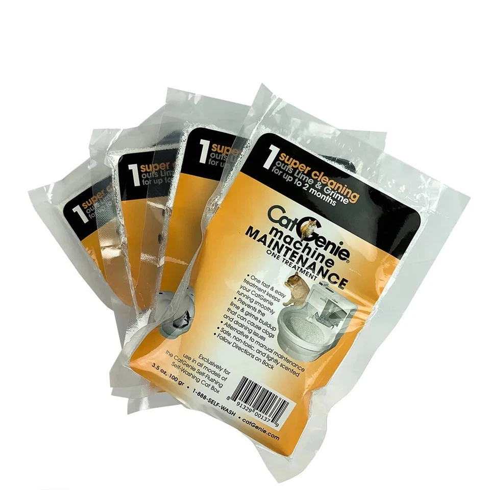 CatGenie 120+ Maschinenwaschbecken Pflegebeutel (4 x 100g) - Bild 1 von 1