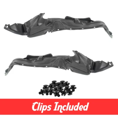 Front Fender Liner Set w/ Clips For 2006-2012 Honda Ridgeline HO1249125 HO124812 - Изображение 1 из 4