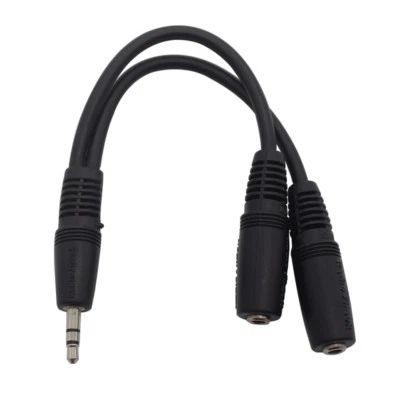 RadioShack Audio Y-Cable  Male to Dual Female 3.5mm - Image 1 of 4
