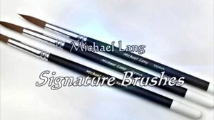 Signature Brushes Set of 3. Custom Design by Mix Lang perfect end to any Artwork - Picture 1 of 3