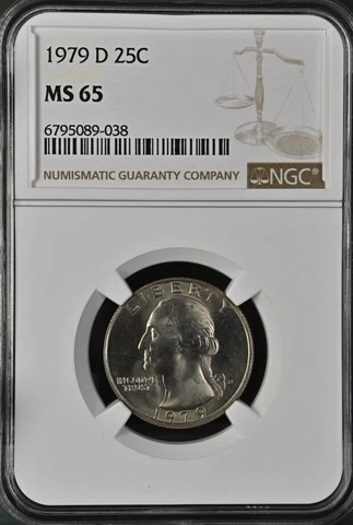 1979 D Washington Quarter NGC MS 65 Cover