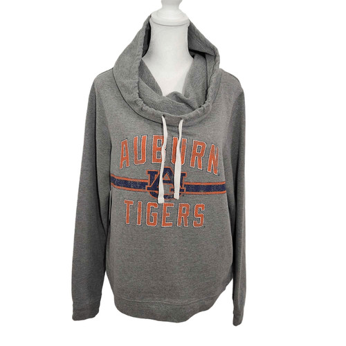 VETEMENTS Felpa Auburn Tigers con collo ad imbuto taglia grande Auburn grigio felpa