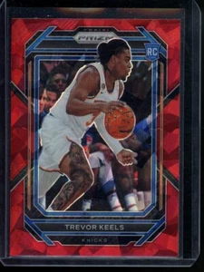 2022-23 Panini Prizm Trevor Keels #260 Prizms Red Ice Rookie RC New York Knicks - Picture 1 of 2