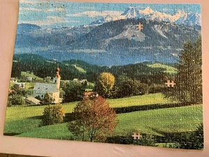 MB Oxford® Jigsaw Puzzle ~ Kaiser Mountains, Austria   Missing Pieces - Picture 1 of 6
