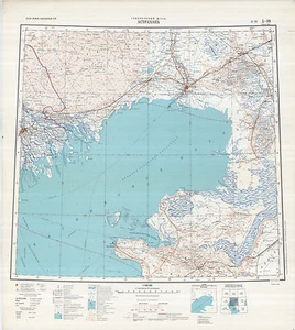 Russian Soviet Military Topographic Maps - ASTRAKHAN (Russia), 1:1Mio, ed. 1987 - Picture 1 of 4