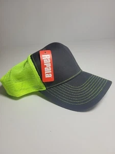 Rapala Black Fishing Lure Trucker Hat Lime Green Mesh Baseball SnapBack Cap New - Bild 1 von 9