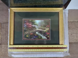 Thomas Kinkade "Bridge Of Faith" Framed/Matted Accent Print With COA - Picture 1 of 11