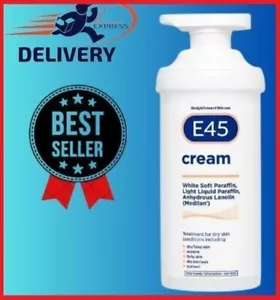 New E45 Cream Pump Itch Relief Dermatological Skin Care Cream 500g - Picture 1 of 10