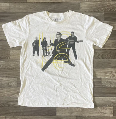 Camisa U2 Innocence Experience Tour Para Hombre Grande Blanca Sólida Doble Cara Banda Camiseta Foto 1 de 4