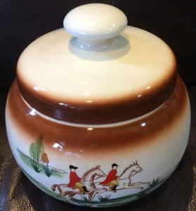 Humidor de porcelana Fox Hunting Rogers #2 - Imagen 1 de 11