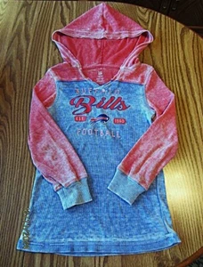Buffalo Bills Child's Small Lightweight Waffle Hoodie Embroidered Stonewash EUC! - Picture 1 of 6