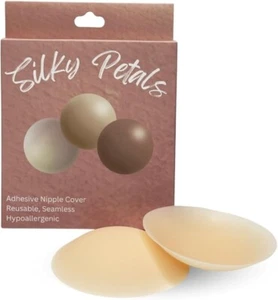 REUSABLE NIPPLE COVER, STICKY ADHESIVE, NO SHOW NIPPLE PASTIES SEAMLESS COVERAGE - Picture 1 of 6