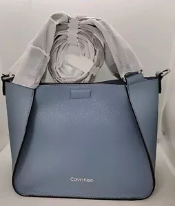 NEW Calvin Klein Rita Bucket Bag. Blue 8"H x 9.5"W x 5"D - Picture 1 of 9