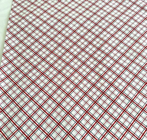 Red, Black & Gray Plaid 100% COTTON QUILTING COTTON BTY - Picture 1 of 3