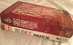 2 SIGNED SF PBs Greg Bear Moving Mars 1st thus 1994 & W3 Women in Deep Time 2003 - Picture 1 of 9