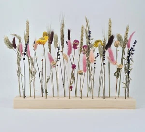 Expositor de flores secas barra de madera, flores secas, arte, decoración del hogar - Imagen 1 de 8