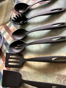 Tramontina 6 Stück Schwarz Kochutensilien EUC! - Bild 1 von 4