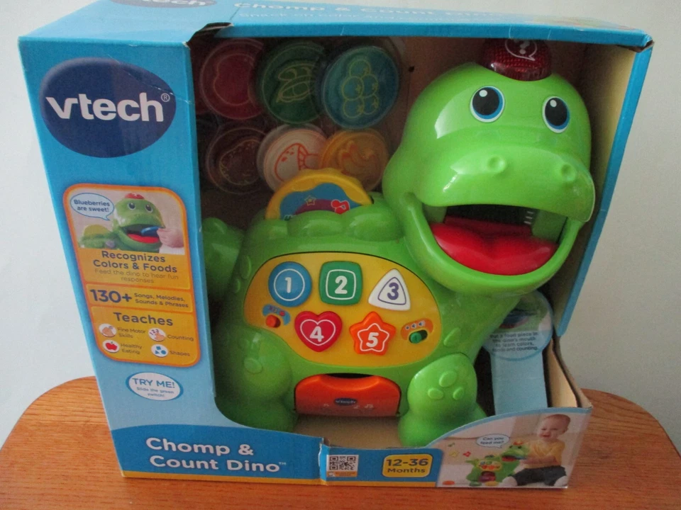 VTECH Chomp and Count Dino Green - NEW - Image 1 of 1