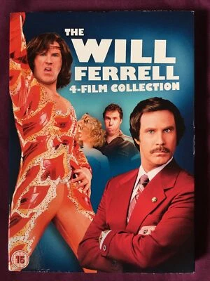 Will Ferrell Collection New DVD Anchorman Wake Up Ron Burgundy Old School Blades - Image 1 of 2