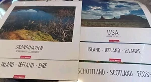 Lot Of Calendars 1996 New Zealand Scotland Iceland USA Ireland Scandinavia - Picture 1 of 7