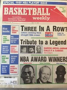 Basketball Weekly 1989 Michael Jordan Nmt RARE