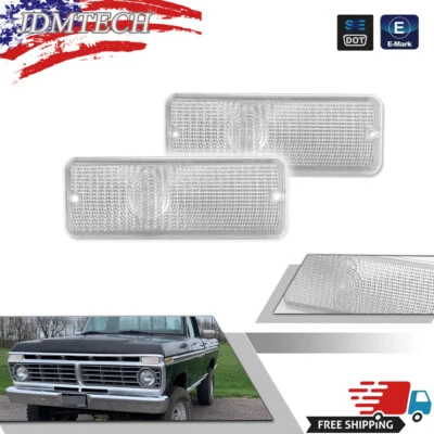 FORD F-100 F100 Turn Signal Light Lens Set Left & Right Side 74-77 NEW 911-SET - Image 1 of 4