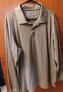NEW**Cutter & Buck Mens Dri- Tech Long Sleeve Pull On , Collared Shirt - Picture 1 of 6