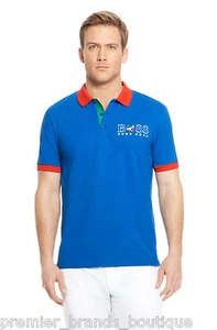 Hugo Boss Azul Paddy Bandera Italia Copa Mundial Fútbol Golf Jeans Traje Polo Camiseta - Imagen 1 de 12