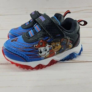 Paw Patrol Nickelodeon Boys Light Up Sneakers Toddler Athletic Shoes Size 6 Blue - Picture 1 of 11