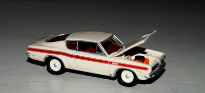 1/64 Scale 1969 Plymouth Barracuda 340 White Limited Edition Johnny Lightning - Image 1 of 3