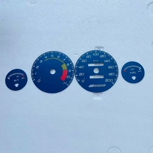 Speedometer Dial Face Gauges For Honda Integra DC2 Cluster Overlay 200KM/H Blue - Picture 1 of 7
