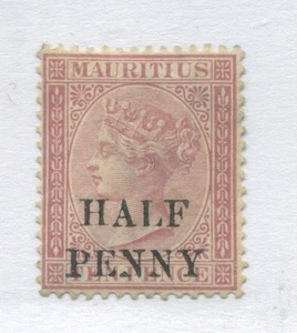 Mauritius QV 1876 1/2d on 10d mint no gum - Foto 1 di 1