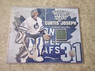 Imagen pieza de historia de hojas de arce de Curtis Joseph Toronto con certificado de autenticidad Foto 1 de 2