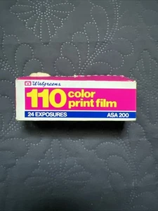 Sealed NOS Walgreens 110 Color Print Film 24 Exposures ASA 200 Exp 05/98 Camera - Picture 1 of 5